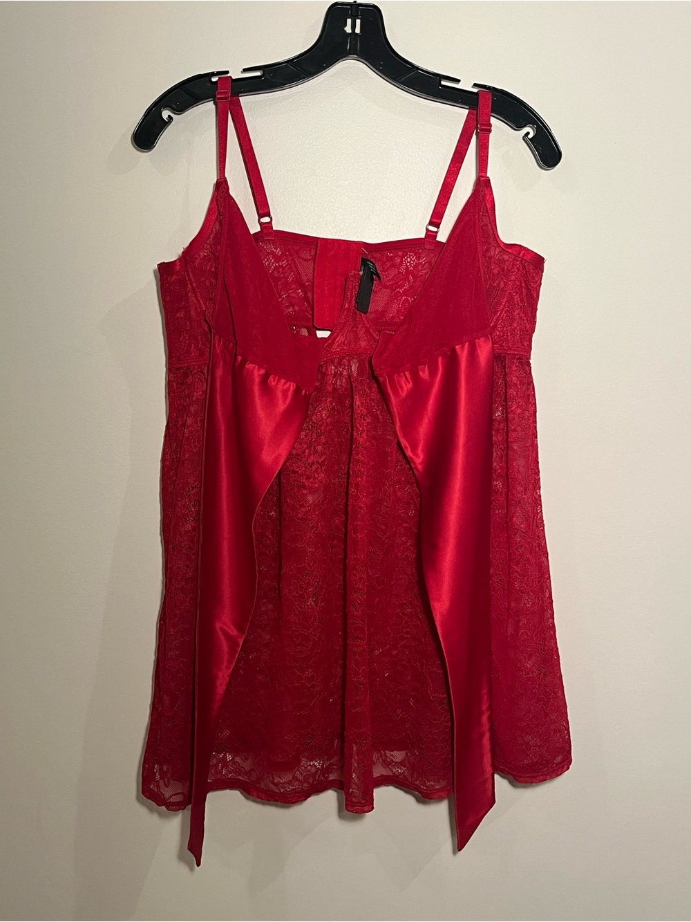 Torrid Curve Red Lace & Satin Babydoll Lingerie – Size 1 (14/16)